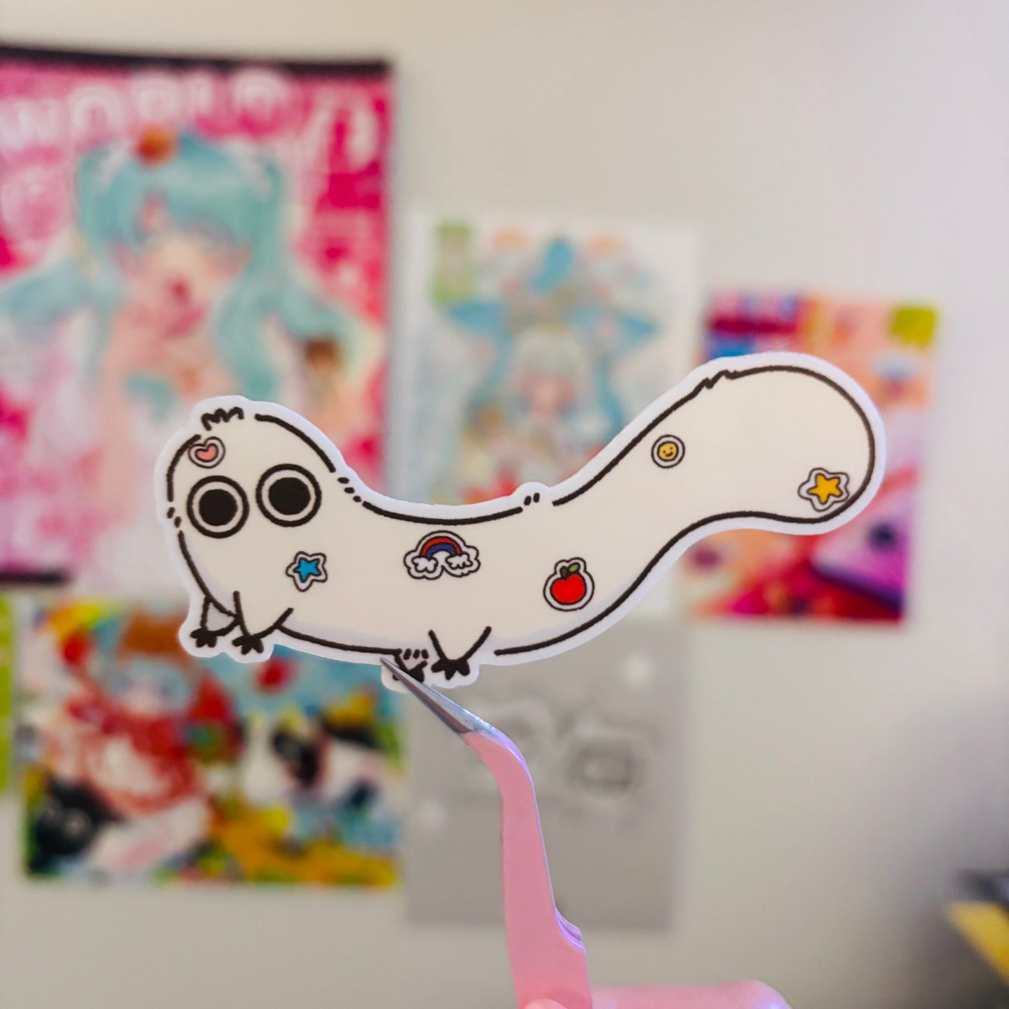 brush buddy with stickers sticker