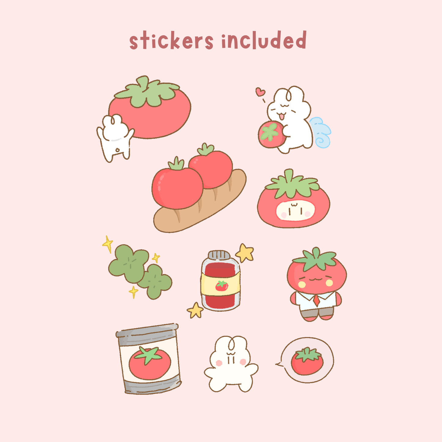 sweet tomato sticker flakes pack