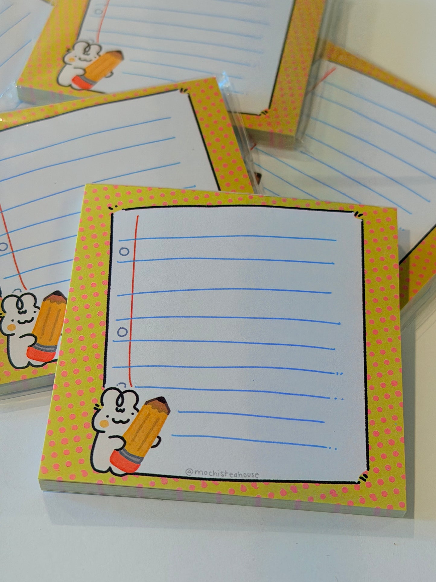 bunny 'bungus' taking notes notepad