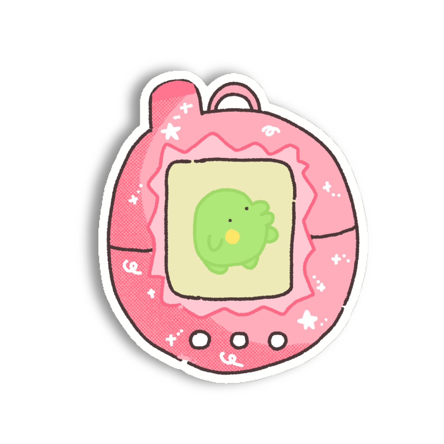 pink tamagotchi sticker