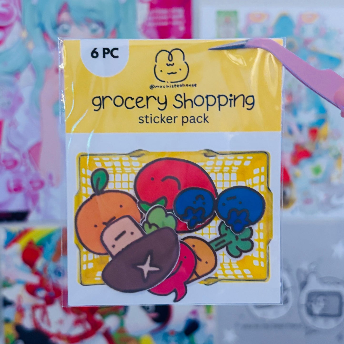 grocery shopping sticker pack