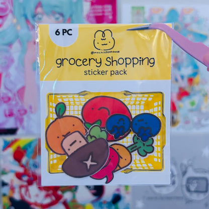grocery shopping sticker pack