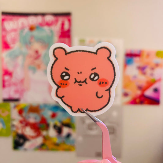 angry chiikawa sticker