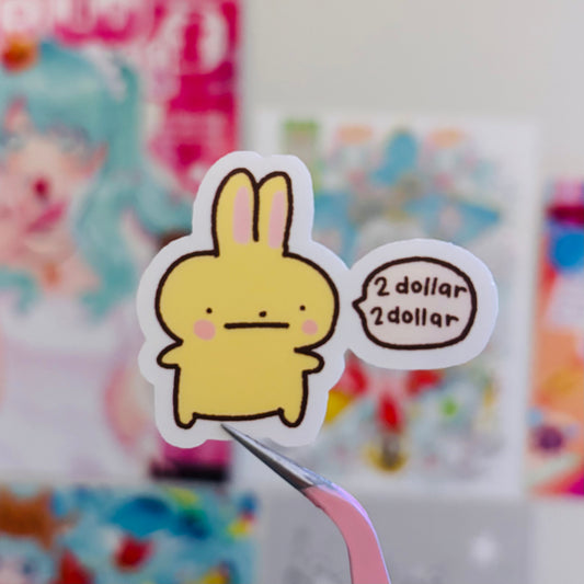 usagi 2 dolla sticker