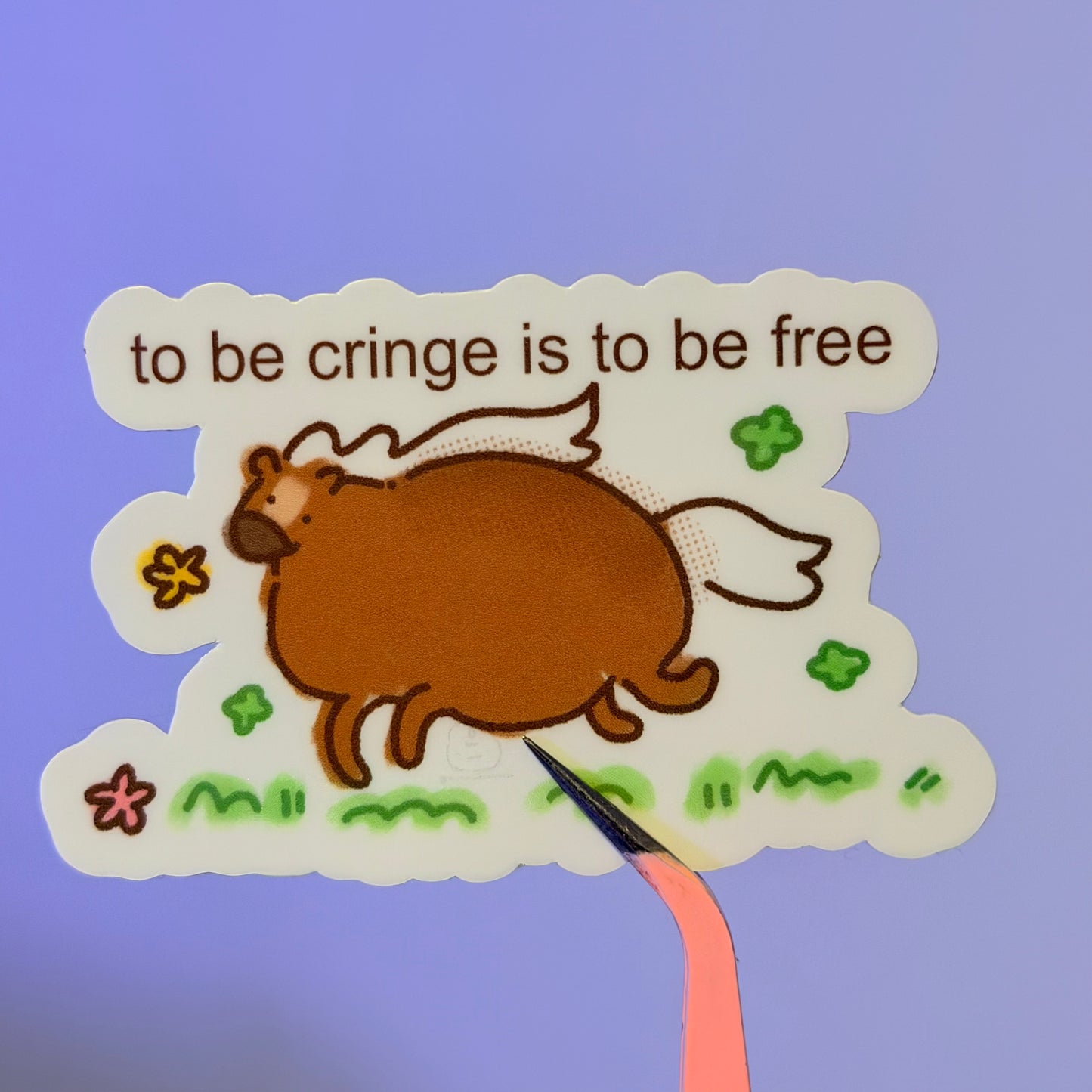 to be cringe is to be free sticker