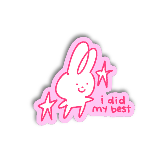 i did my best sticker