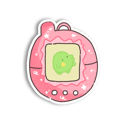 pink tamagotchi sticker
